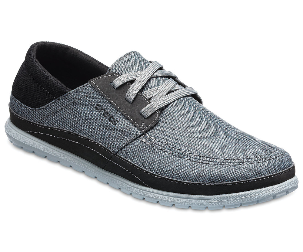 Кеды Crocs Santa Cruz Playa Lace-Ups Серые