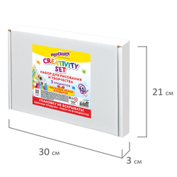Набор для рисования и творчества "5 предметов плюс Восковые мелки в Подарок!", ЮНЛАНДИЯ, 881010