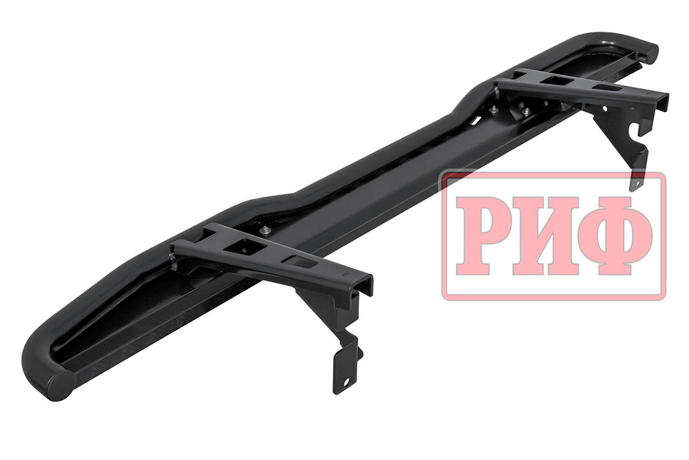 Пороги силовые Toyota Land Cruiser Prado 120 черные РИФ