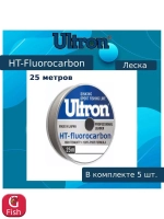 Флюорокарбоновая леска для рыбалки ULTRON Fluorocarbon