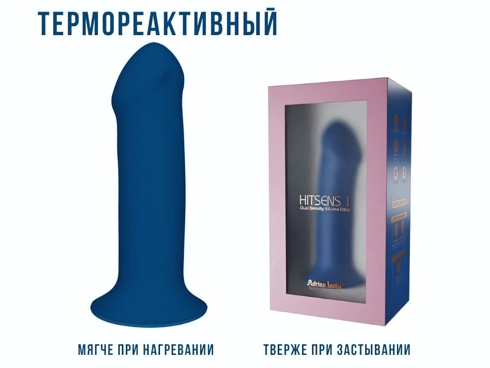 Фаллоимитатор Hitsens 1 ( 7" ) S01 Blue 24035AL