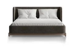 Кровать Basic спальное место 140*200 см (коричневый, рогожка)