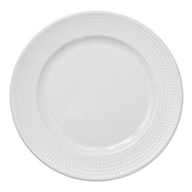 Тарелка d=210 мм. Белый Пьюре Дот, форма Банкет Bonna