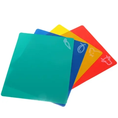 Доска разделочная пластиковая гибкая 33,5*27см в наборе 4шт