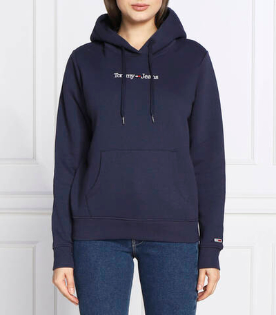 Худи serif linear Tommy Jeans - темно-синий(DW0DW14362)