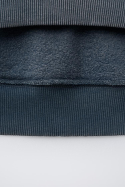 ZARA X CHAMPION ® ХУДИ С КАПЮШОНОМ С ЭФФЕКТОМ ПОТЕРТОСТИ, ГОЛУБОЙ