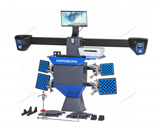 Стенд сход-развал 3D, укороченная колонна для ям NORDBERG C802PIT_синий