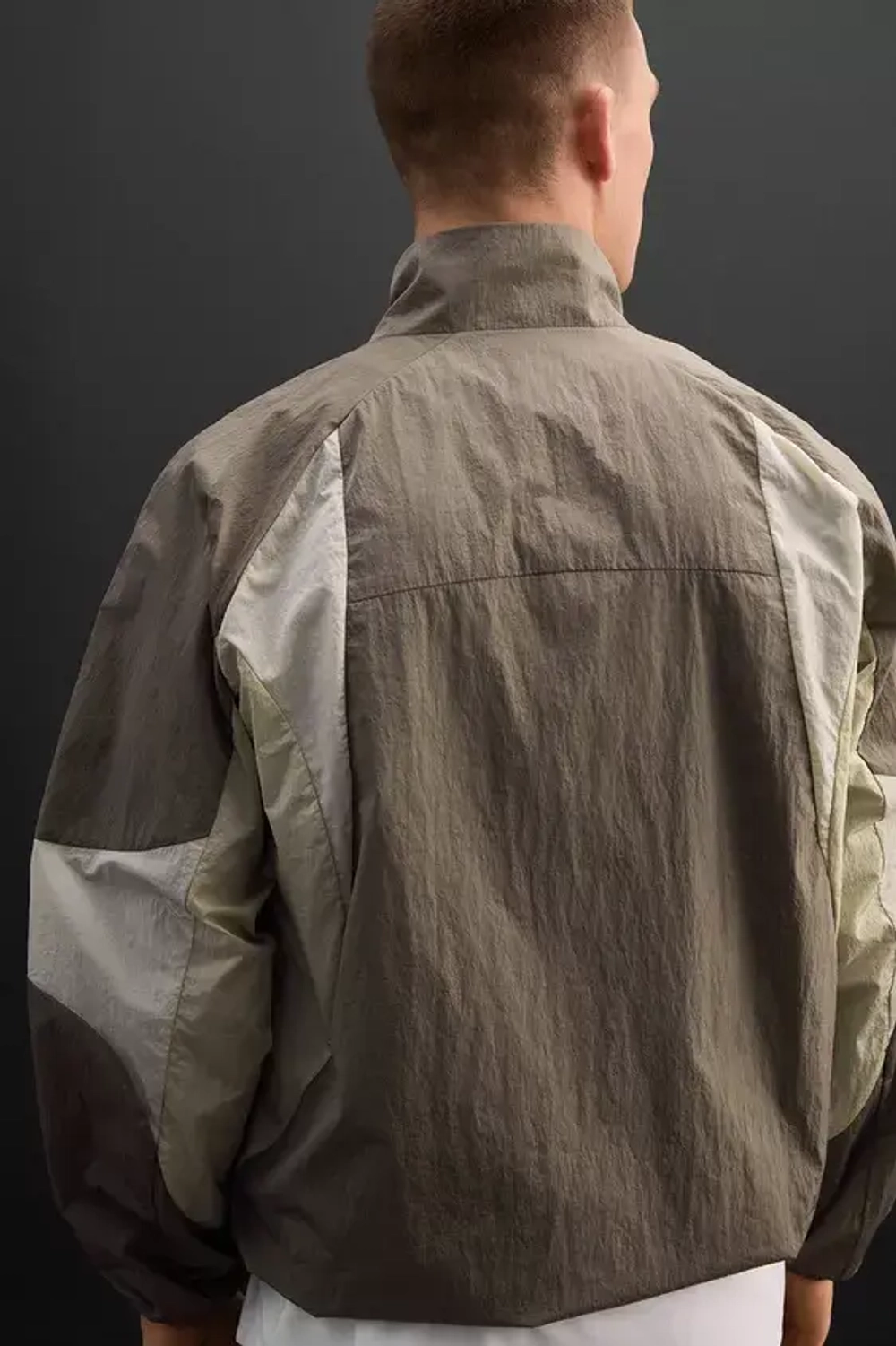 ZARA КУРТКА В СТИЛЕ КОЛОР-БЛОК ИЗ ВЫСОКОТЕХНОЛОГИЧНОЙ ТКАНИ, ПЕСОЧНЫЙ