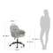 Рабочее кресло на колесиках Madina светло-серое