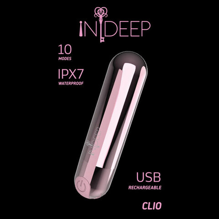 Перезаряжаемая вибропуля Indeep Clio Pink 7705-01indeep