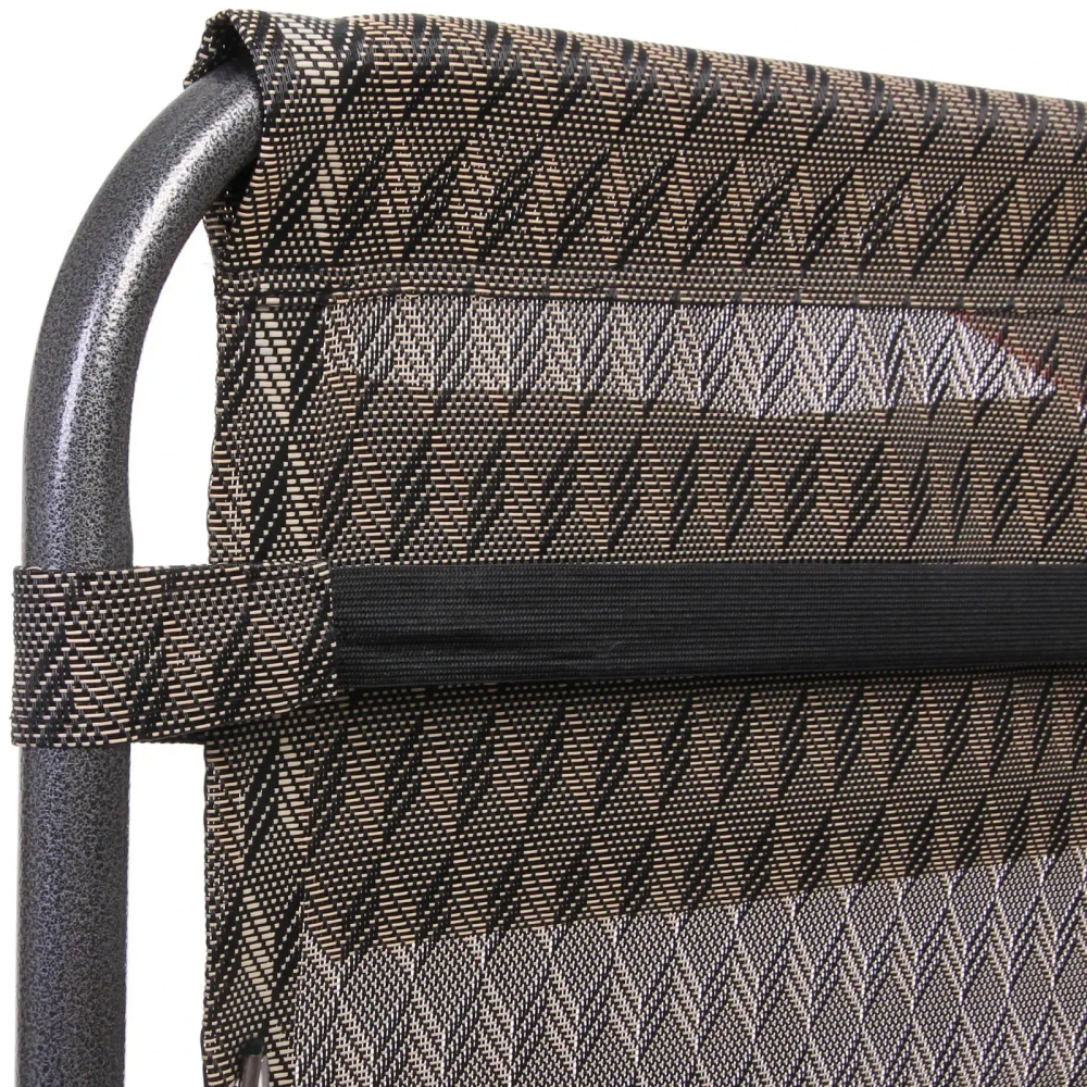 Шезлонг (кресло) 177*64*113см «Уют» с подголовником, 2 положения, Орнамент RH-3, ДоброСад