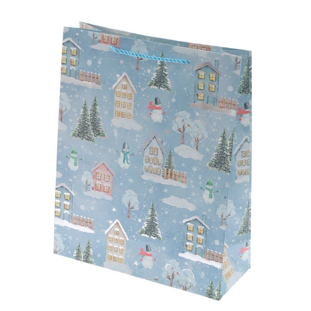 GAEM Пакет подарочный (бумага 210г/м2, блок 12шт), L26 W10 H32 см, 4в.