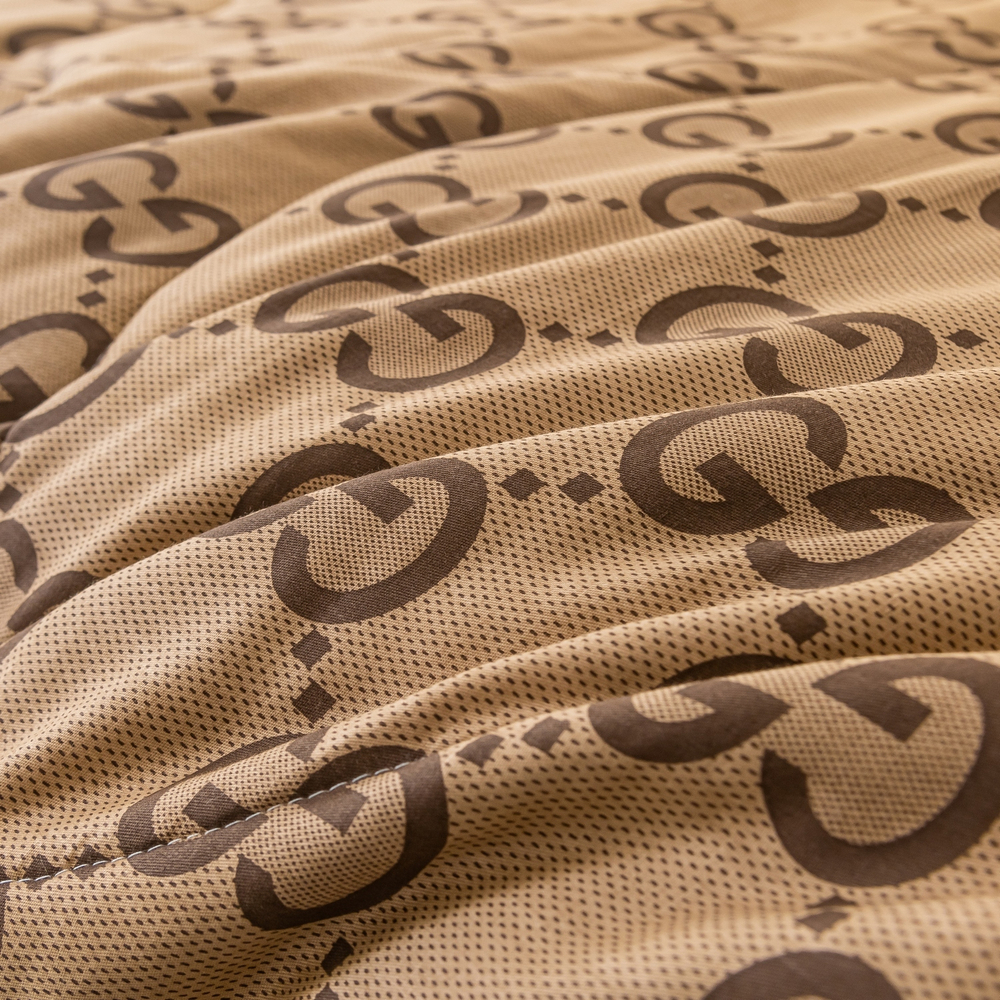 Комплект постельного белья Сатин с Одеялом 100% хлопок на резинке OBR122