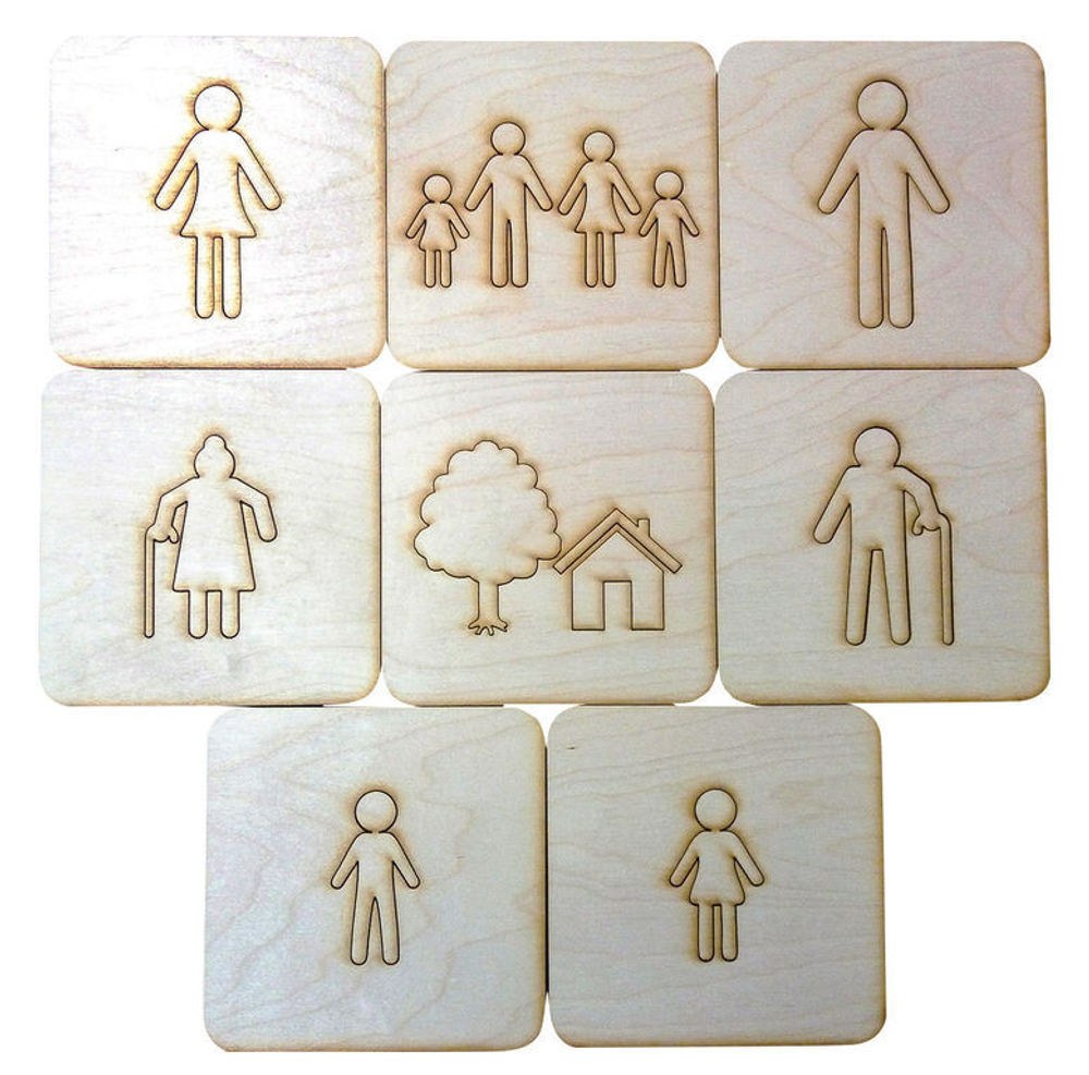 Трафареты в пенале для песочной терапии