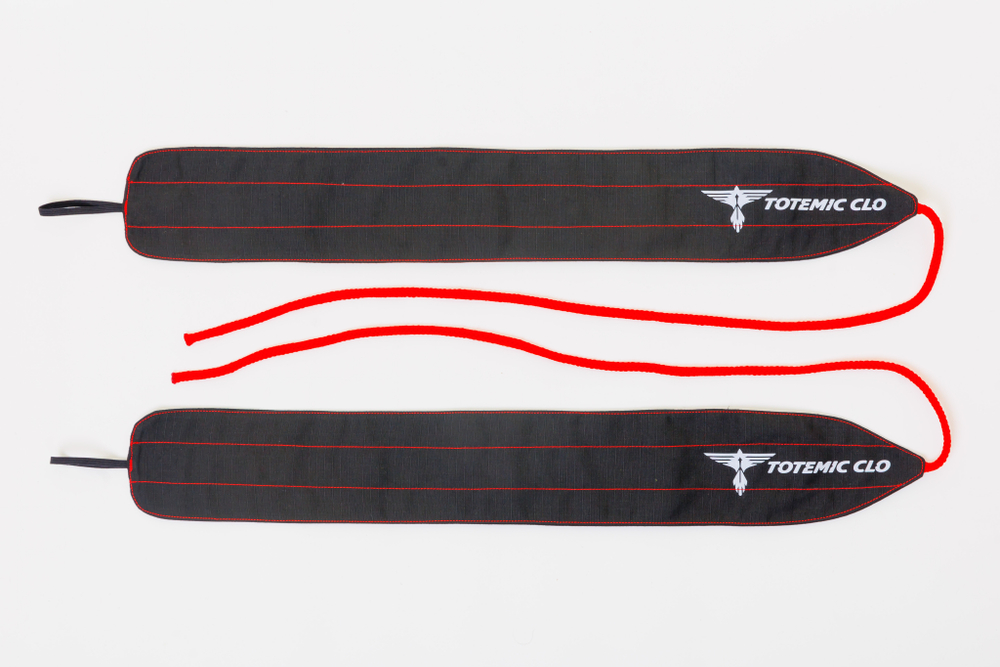 Кистевые бинты Totemic Clo неэластичные шнурковые, 8*70см, красные