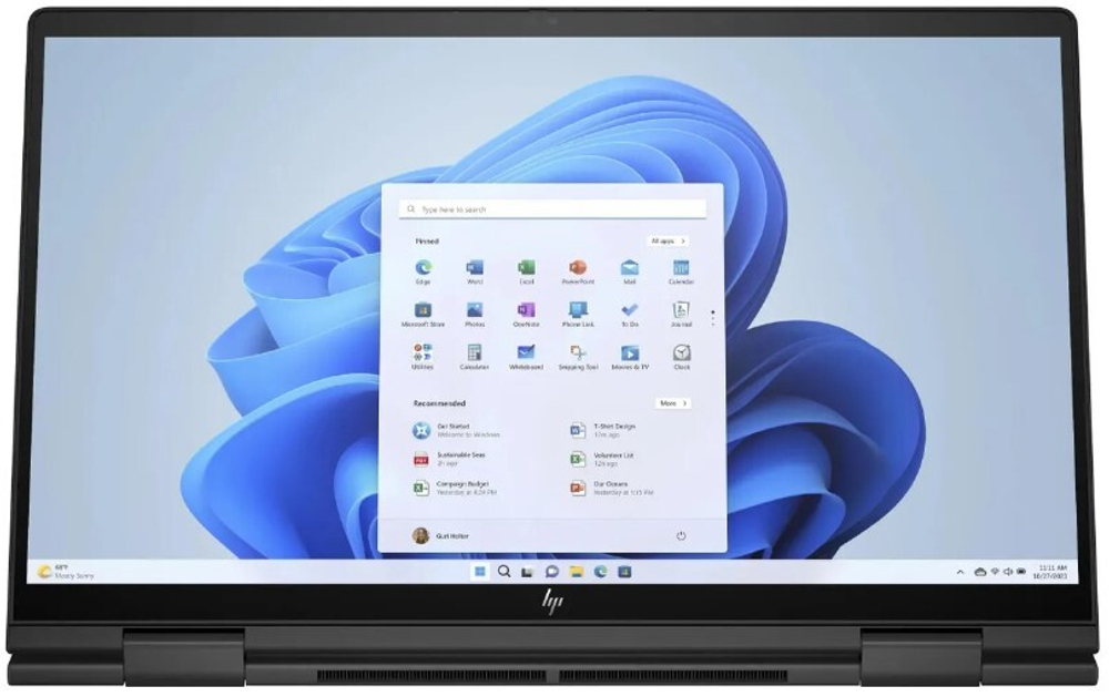 Ноутбук  HP Envy x360 15-fh0011ci 15.6 ", Ryzen 7, 16 Гб RAM, 512 Гб SSD, Radeon Graphics, Черный