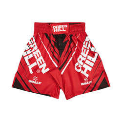 MMI-4022w Шорты MMA SHORT IMMAF approved женские черно-красные