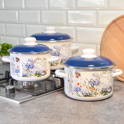 Набор кастрюль "Солнечный день" №02