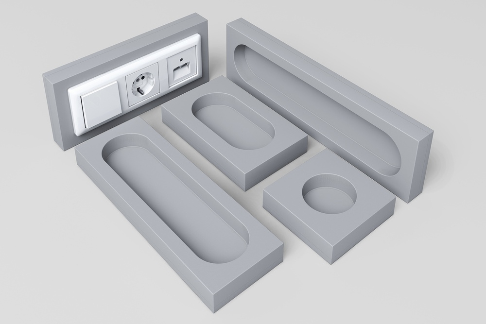 Звукоизоляционный подрозетник 4-секционный SoundGuard ИзоБокс4 Стандарт (334х115х38мм)(шт)
