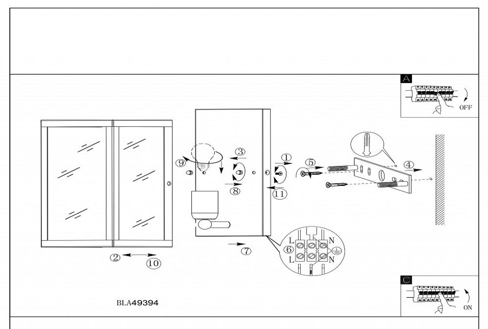 Накладной светильник Eglo Charterhouse 49394