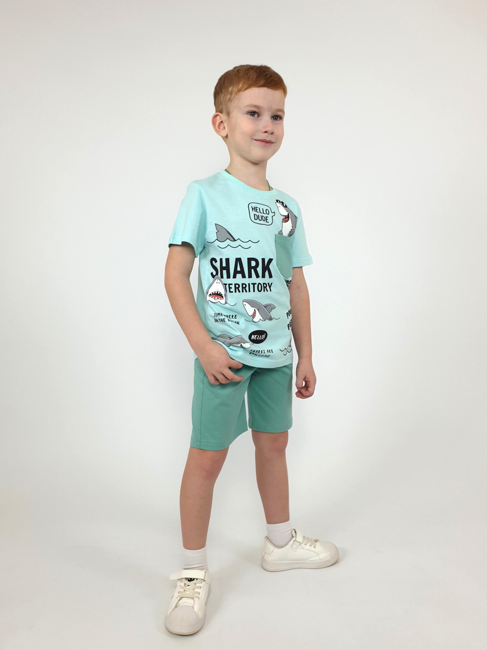 01-85-9 Комплект для мальчика (фуфайка+шорты)