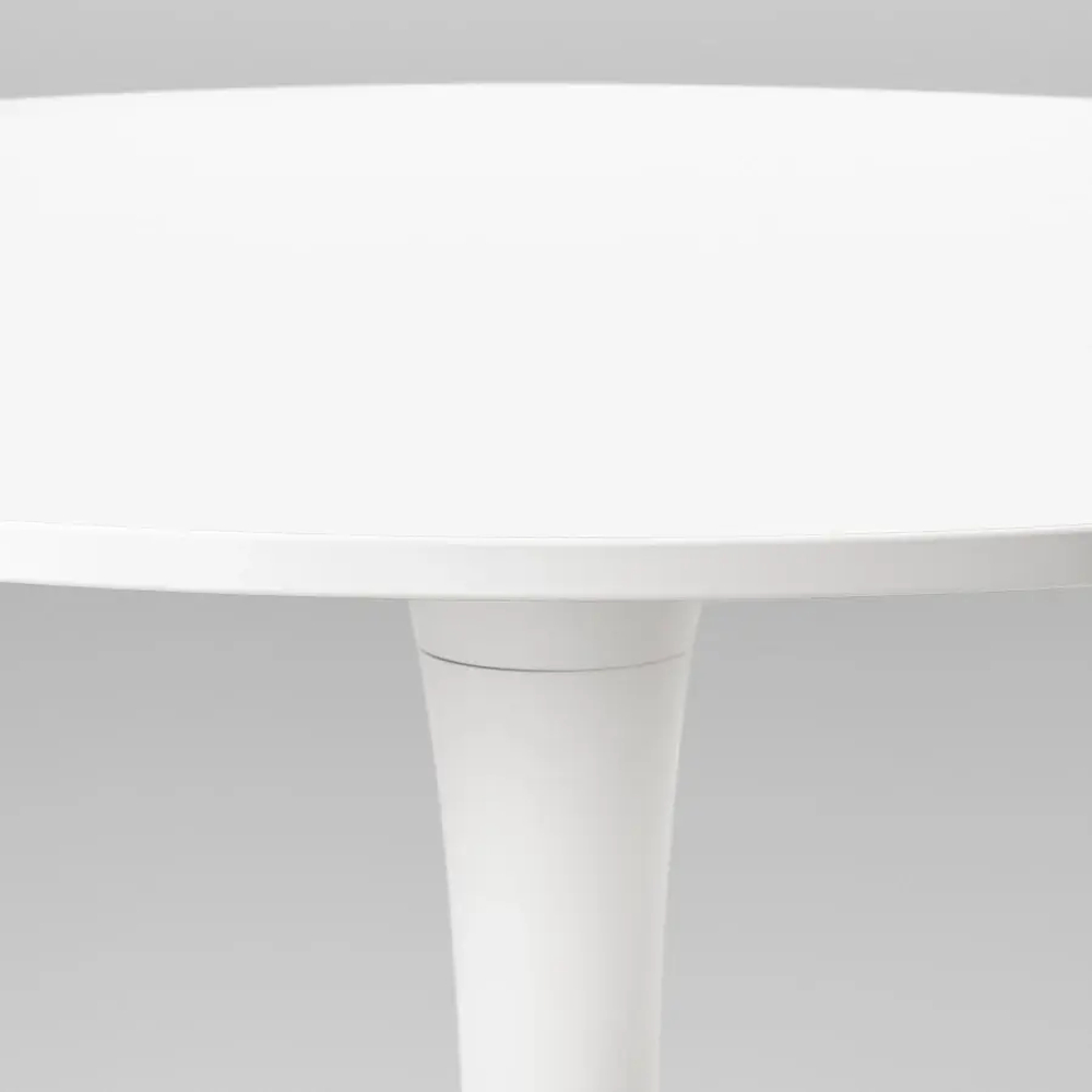 Стол круглый - IKEA DOCKSTA, 103х75 см, белый, ДОКСТА ИКЕА