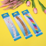 Пилка для ногтей наждачная на блистере бумеранг «Ultramarine», рисунок цвет микс,17,5*2см