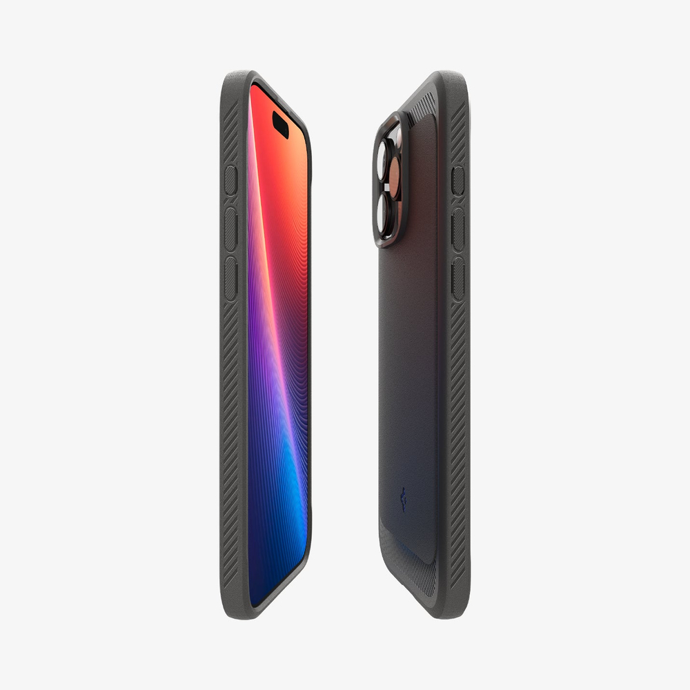 Чехол Spigen Rugged Armor Magsafe, matte black - iPhone 16 Pro