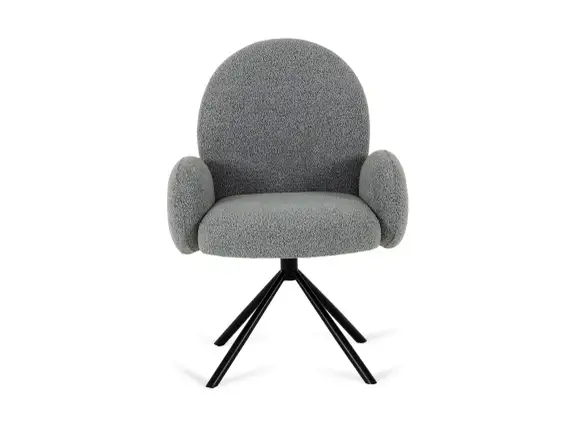 Крутящийся стул Mickey, серое букле