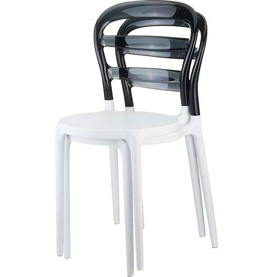 Стул Miss Bibi белый/серый