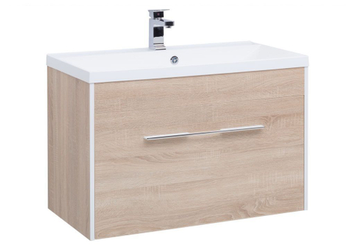 Тумба с раковиной Aquanet Августа 90 дуб сонома