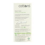 Cottons, Органический хлопок, тампоны с аппликатором, обычные, 16 тампонов