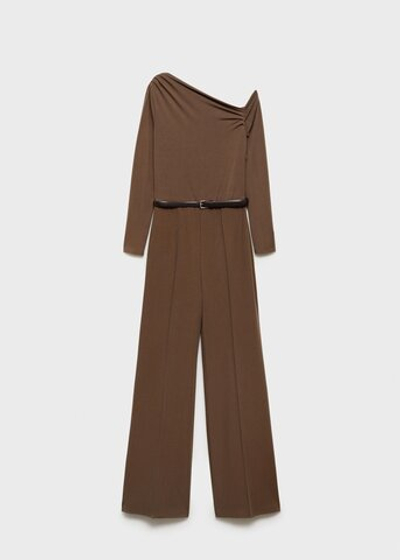 Комбинированный комбинезон с ремнем