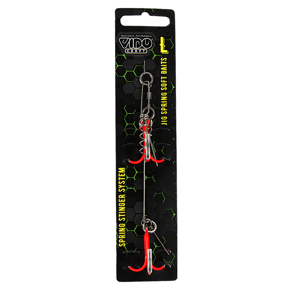 Стингер для приманок Vido Craft со спиралью VD-STJS 1шт Jig Spring Soft Baits Тройник -