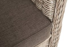 "Гляссе" диван трехместный из искусственного ротанга, цвет бежевый