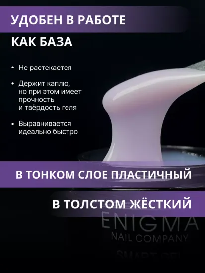 Жидкий бескислотный гель Enigmanic SMART gel 14 50 мл.
