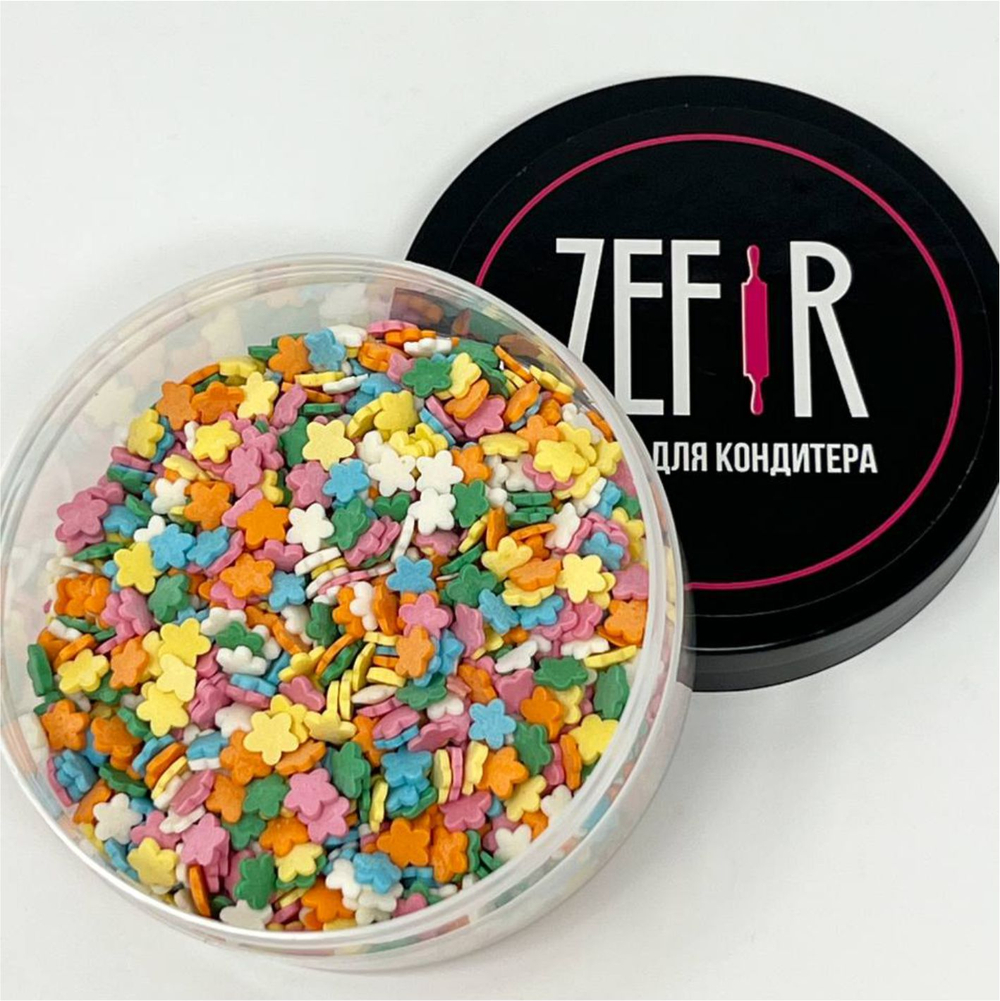 Посыпка кондитерская декоративная "Маргаритки Микс", Россия