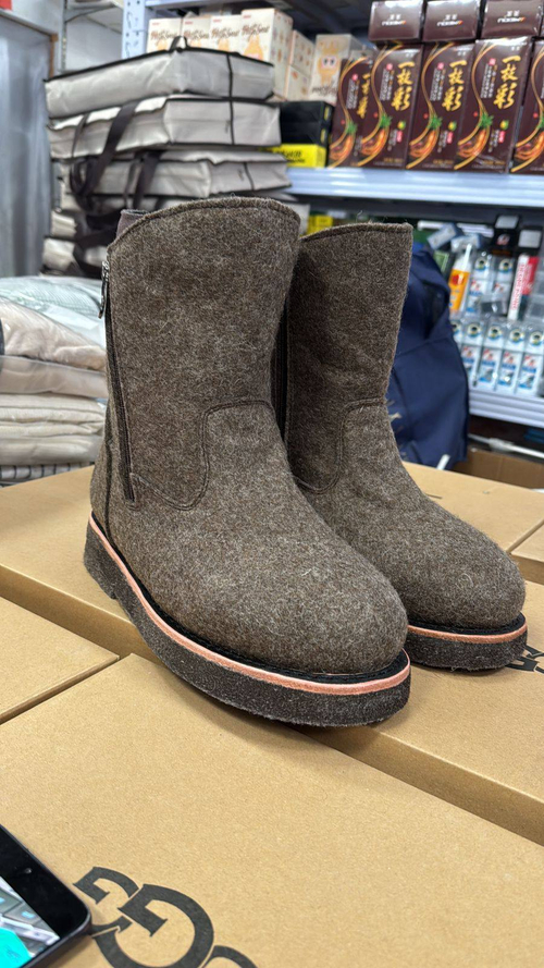 Валенки с мехом на подошве