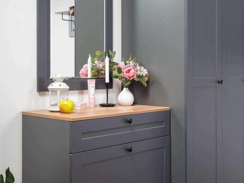 Прихожая Остин 1 Серый графит/Дуб Вотан