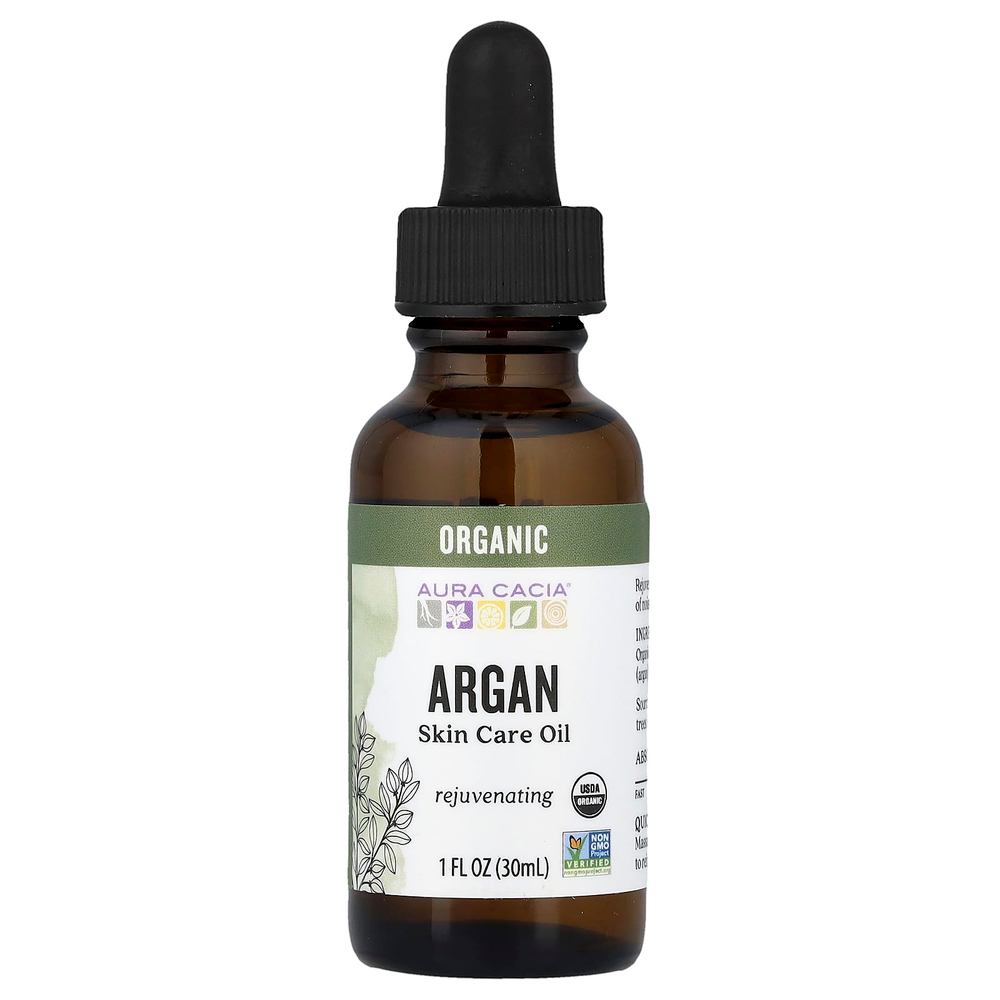 Aura Cacia, масло для ухода за кожей, органический аргановый, 30 мл (1 жидк. унция)