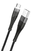 Кабель HOCO DU06 USB-Type-C 3A 1м Nylon Black