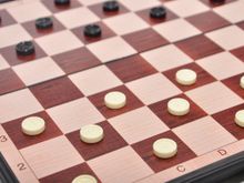 Игра настольная магнитная &quot;2 в 1&quot;. Размер доски 33 см х 33 см. 3133