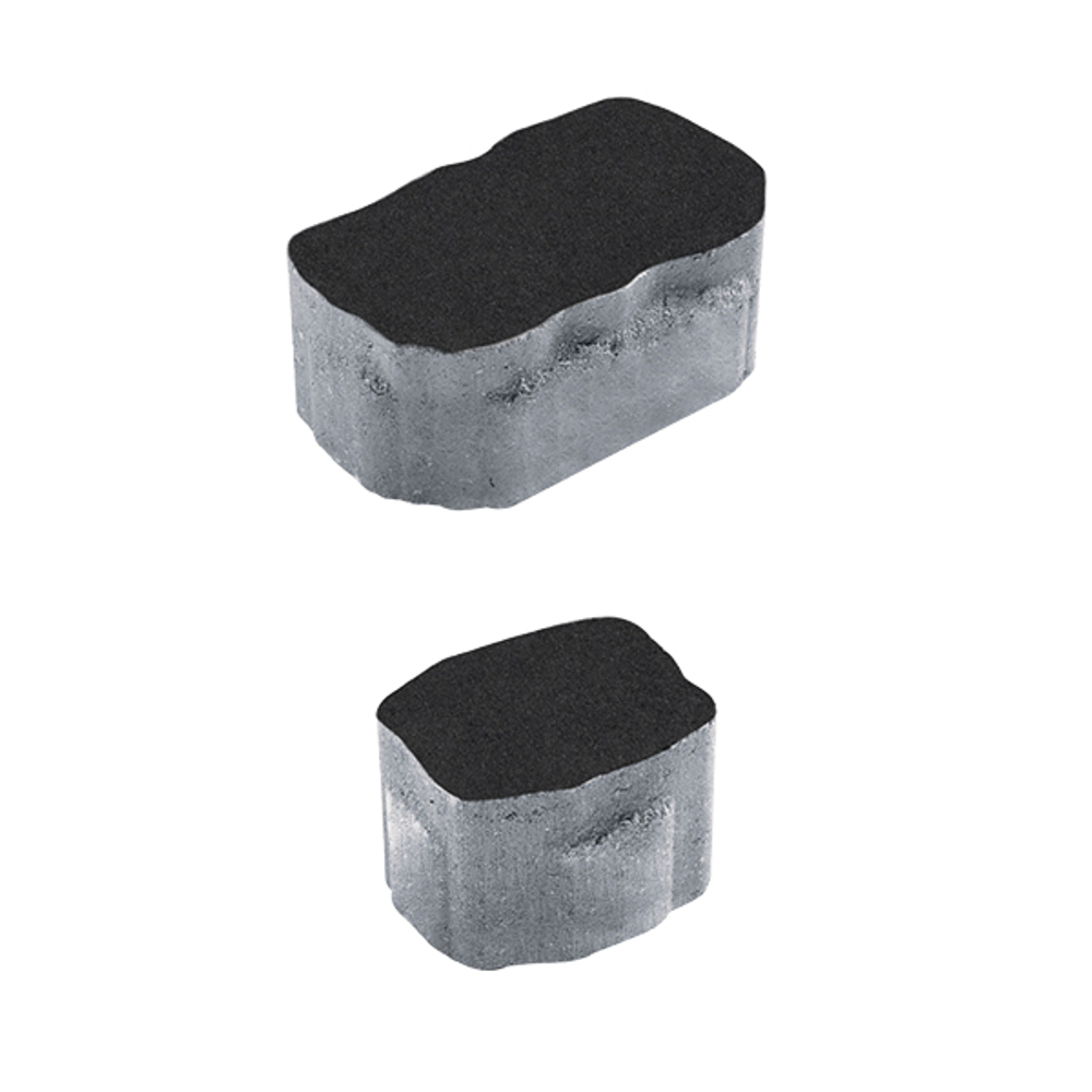 Тротуарная плитка Арена - Стоунмикс Черный, комплект из 2 видов плит