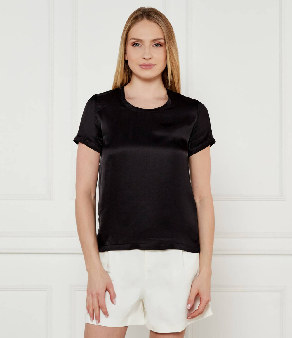 Сатиновая блузка Liu Jo - черный(CA5354 T2571)