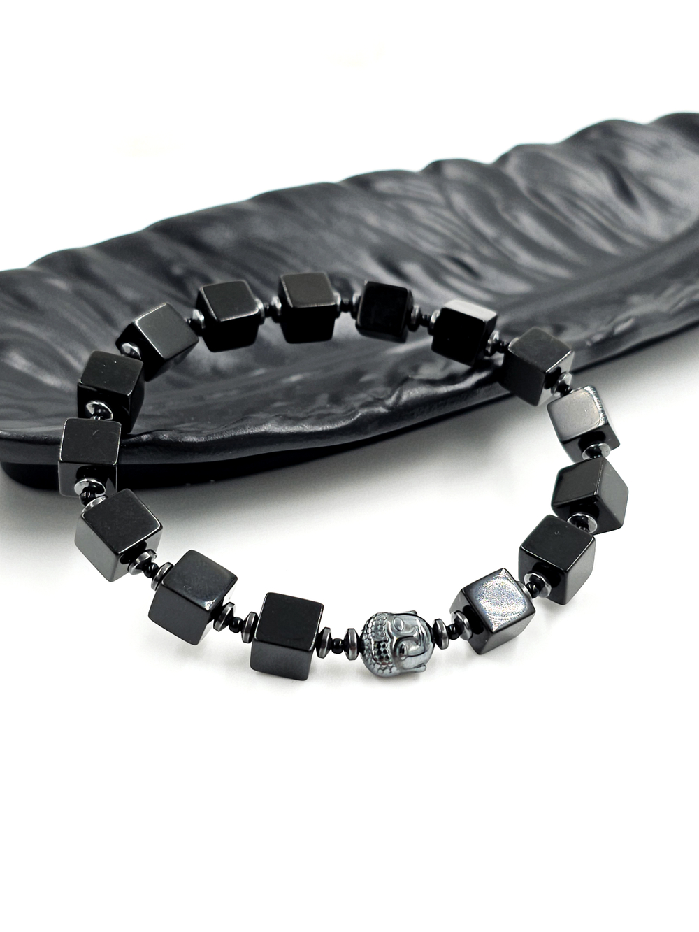 Браслет из натурального янтаря Будда