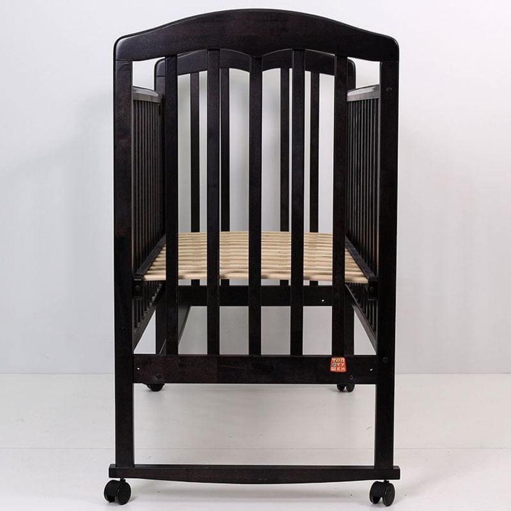 Кроватка детская Топотушки Сильвия 2 качалка, венге- слоновая кость