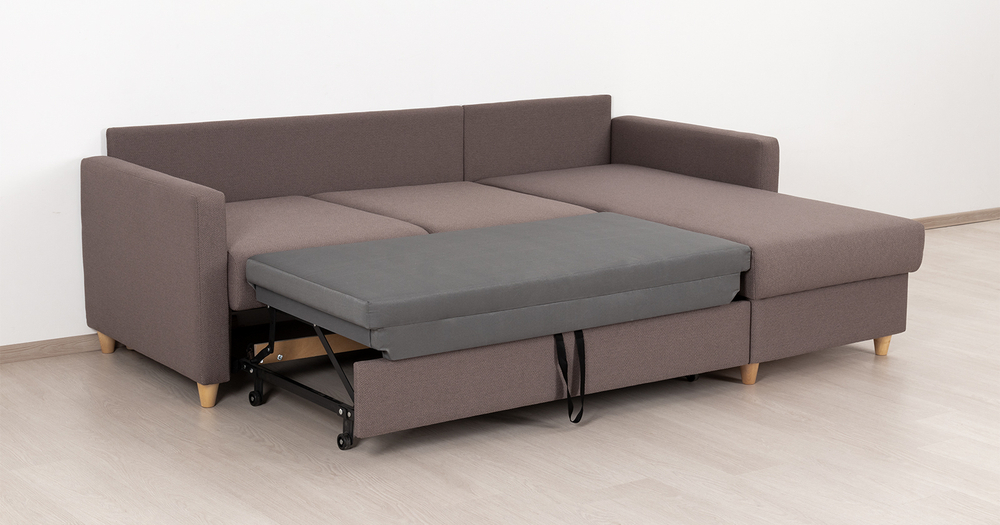 Дилан угловой диван-кровать (бронзовый)