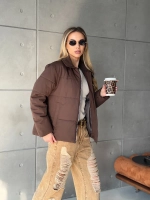 Куртка осенняя с отложным воротником