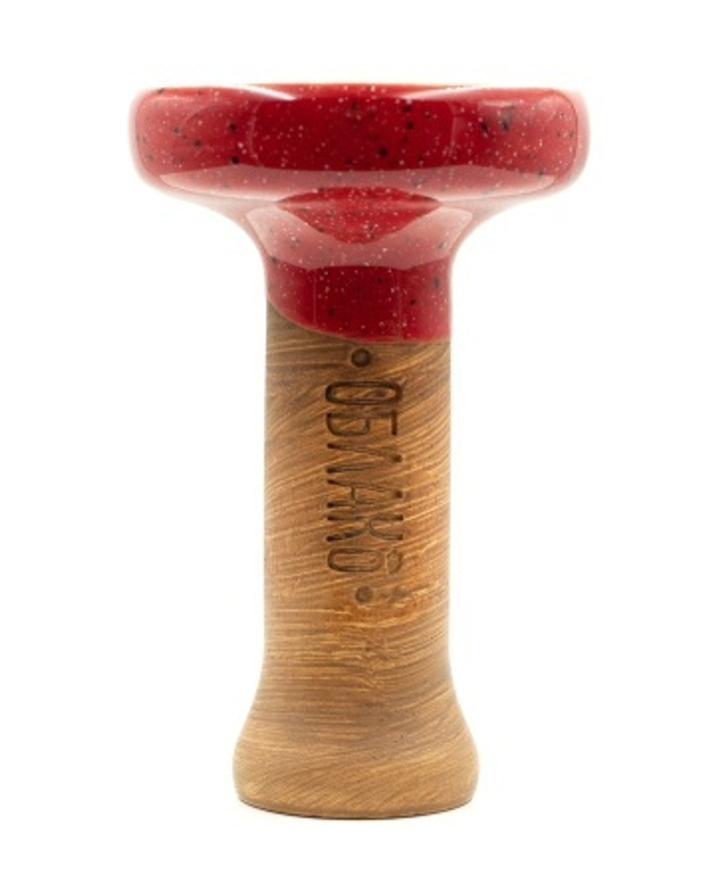 Чаша ОБЛАКО Black Glaze (Красный в точку)