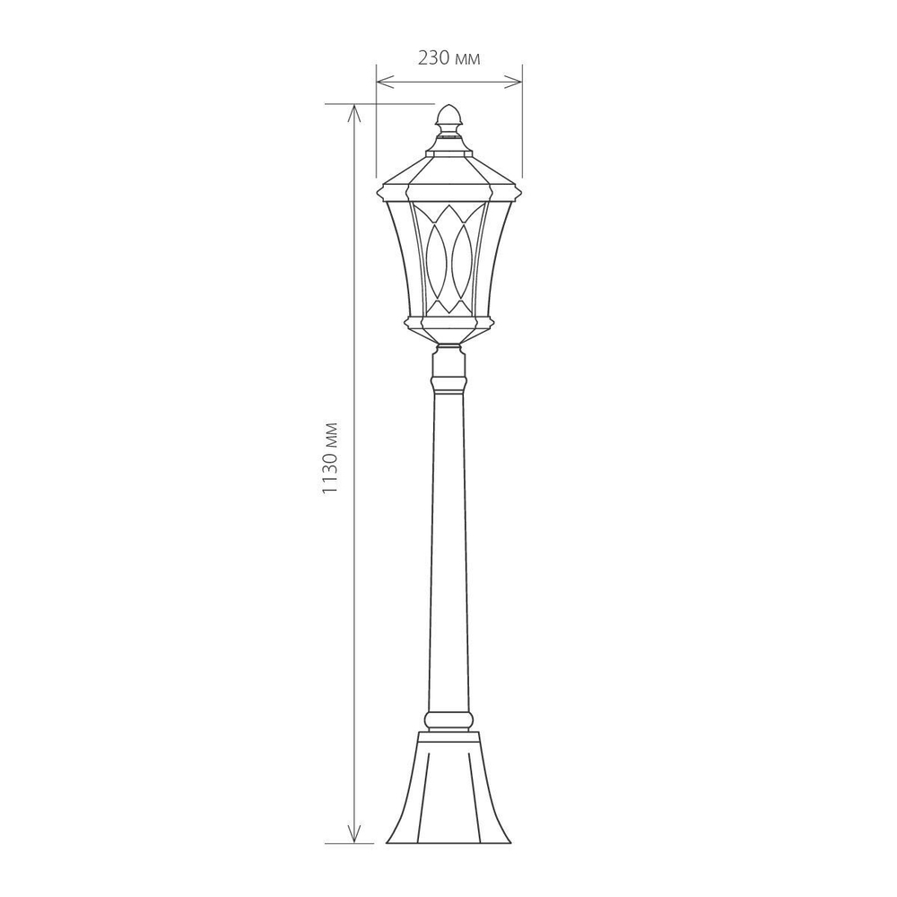 Уличный светильник на столбе Virgo F капучино IP44 GLXT-1450F капучино